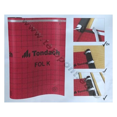Tondach FOL-K tetőfólia 145 gr/m²  [75 m²/tekercs]